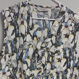 Penguin Print Sleeveless Top